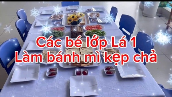 Cùng bé làm bánh - Lớp Lá 1